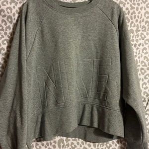 1 wear Nike Dri Fit cropped sweatshirt